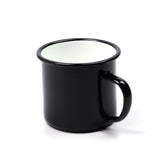 Taza enlozada negra