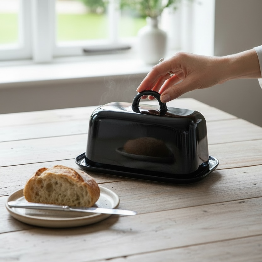 Mantequillera enlozada