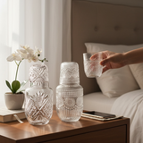 Jarra mesa noche vidrio