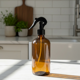 Dispensador spray ámbar vidrio 500 ml
