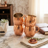 Pack cuatro mugs cobre
