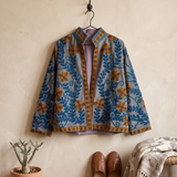 Chaqueta terciopelo flores