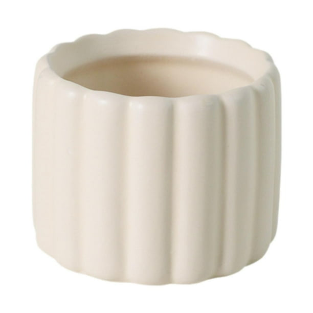 Maceteros cerámica beige