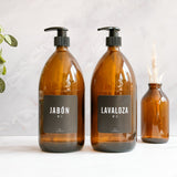Dispensador vidrio 1 L negra