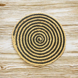 Individual fibra espiral negro