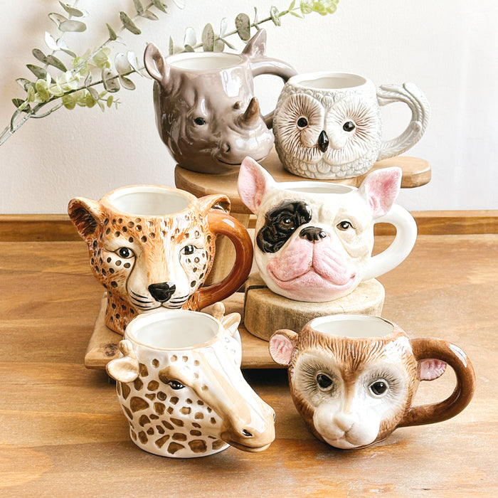 Tazas animales cerámica