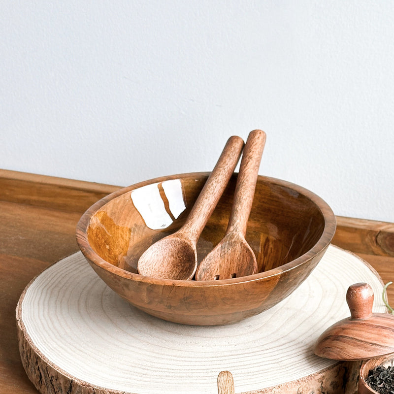 Bowl ensaladera cucharas