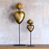 Corazón relicario pedestal