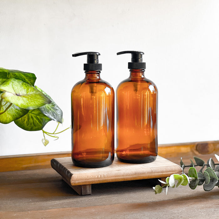 Pack dispensadores ámbar pedestal