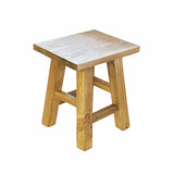 Mini taburete madera rústico