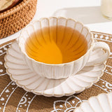 Set té cerámica festoneado