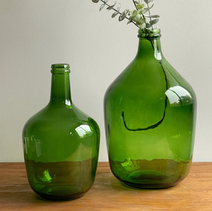 Botellones vidrio verdes