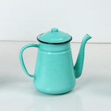 Tetera turquesa enlozada