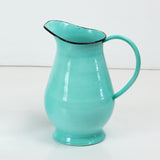 Jarra turquesa enlozada