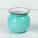 Florero turquesa enlozado