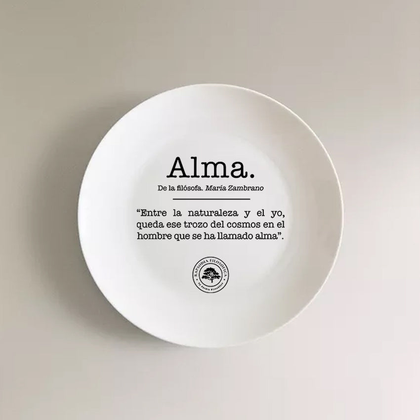 Plato cerámica entusiasmos filosóficos