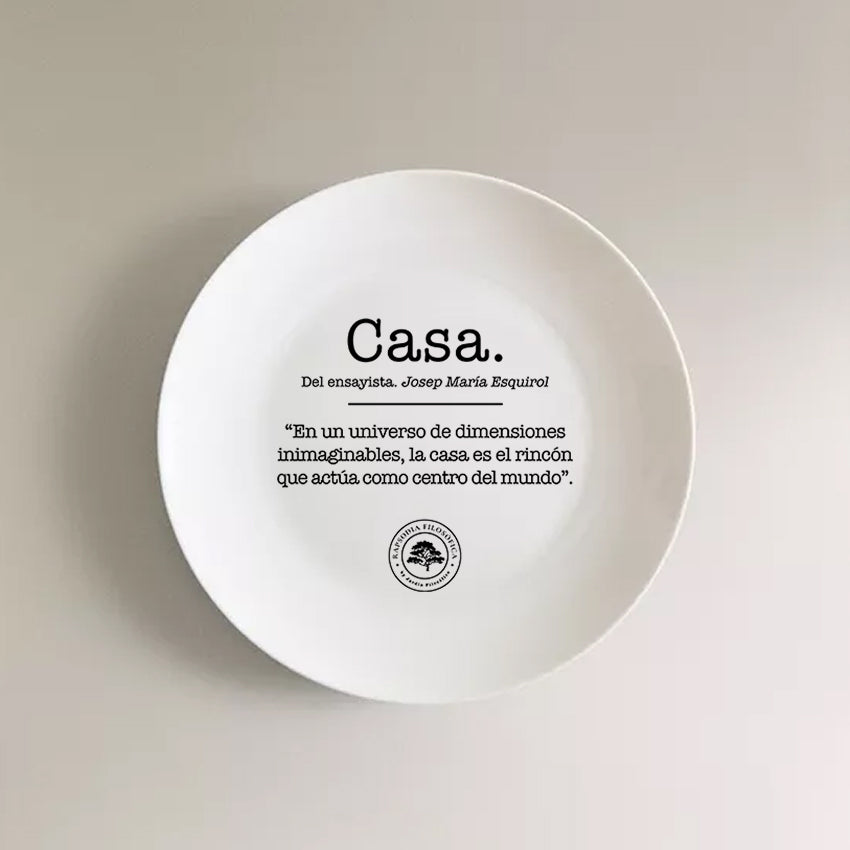 Plato cerámica entusiasmos filosóficos