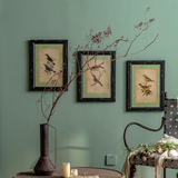 Cuadro pajarito madera