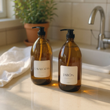 Dispensador ámbar vidrio 1 L