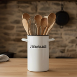 Porta utensilios enlozado