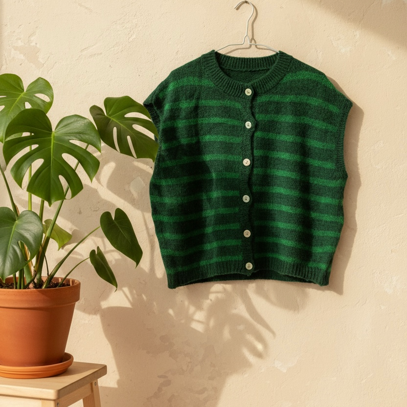 Chaleco corto líneas