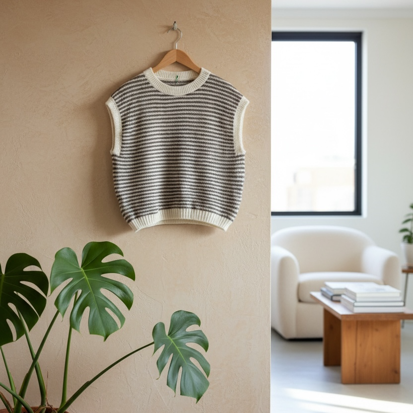 Sweater corto líneas