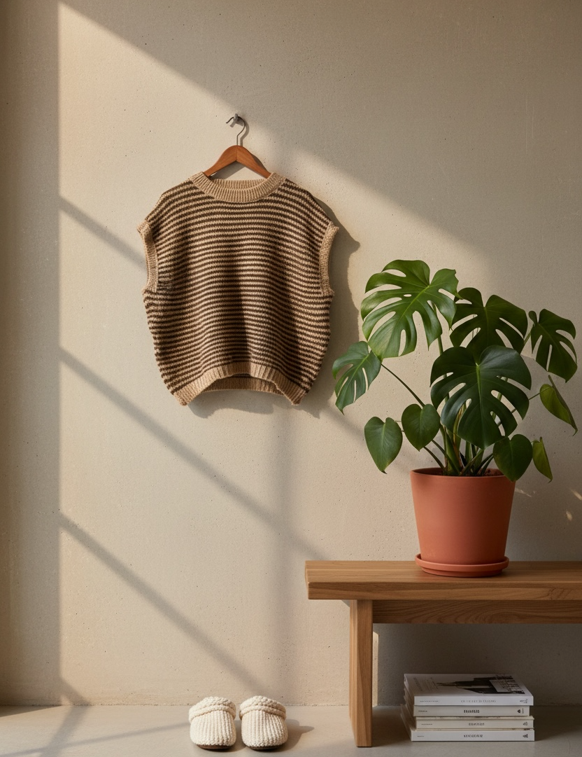 Sweater corto líneas