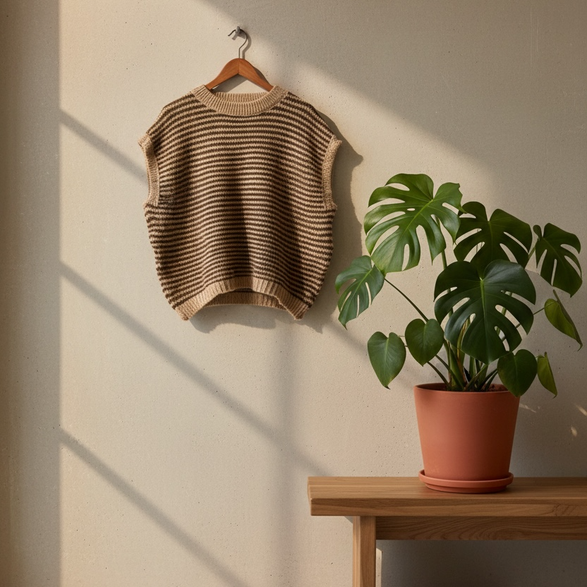 Sweater corto líneas