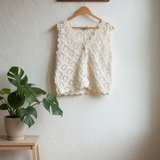 Chaleco tejido corto