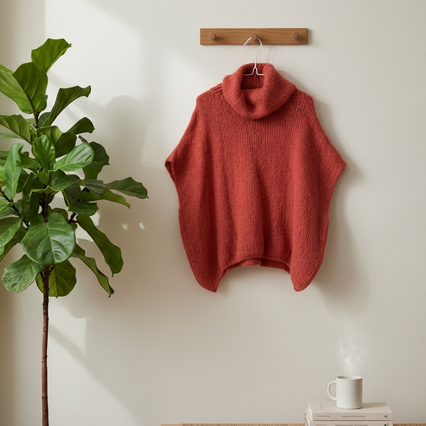 Sweater cuello largo mohair