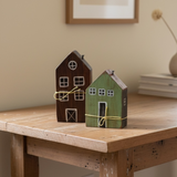 Set casas madera multicolor