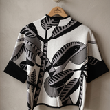 Sweater hojas lentejuelas