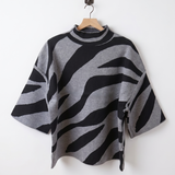 Sweater cebra gris