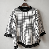 Sweater flecos blanco