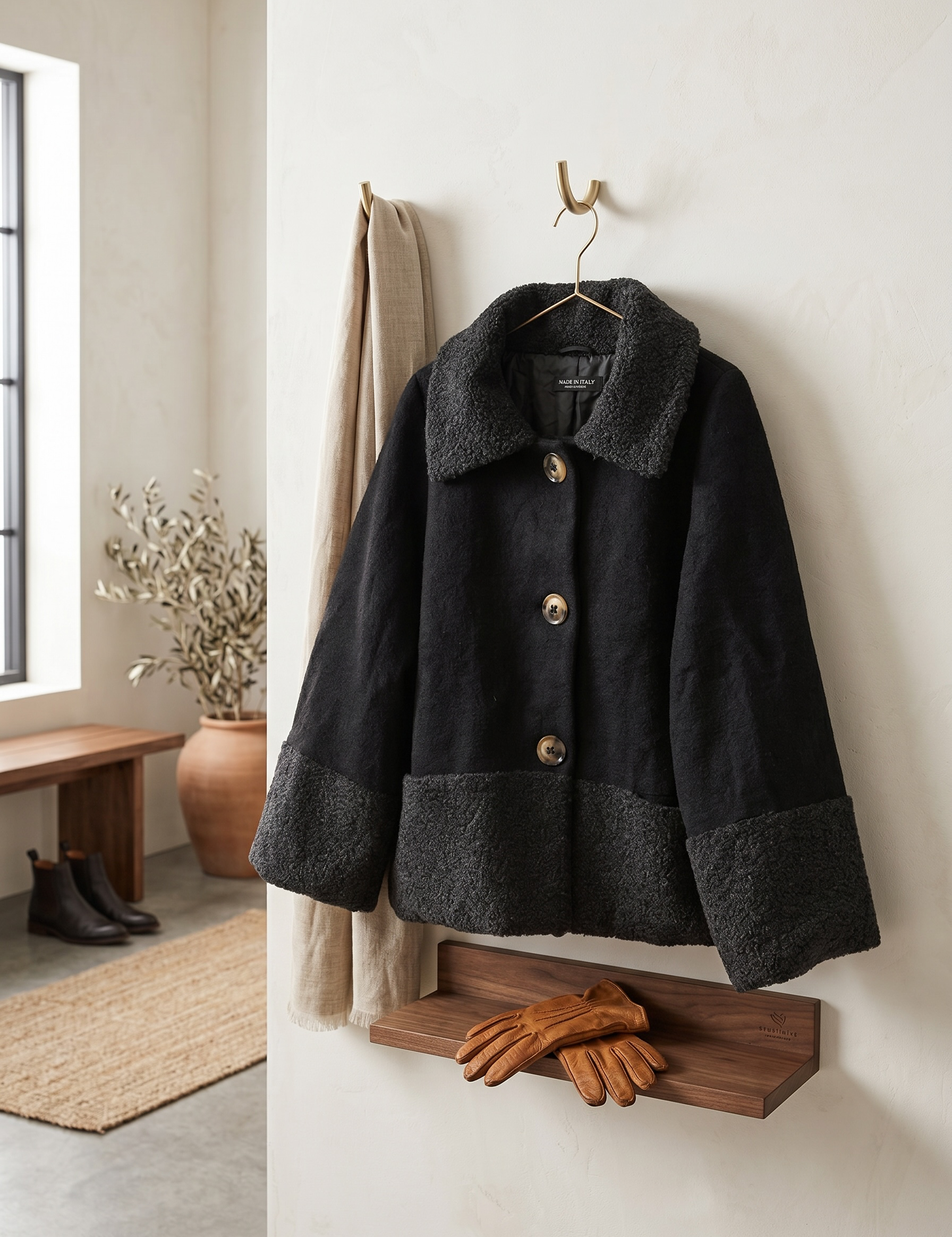 Chaqueta lana italiana