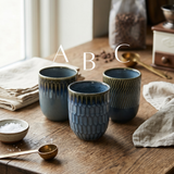Vaso cerámica azul