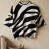 Sweater cebra blanco