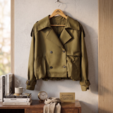 Abrigo trench crop viscosa