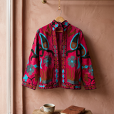 Chaqueta terciopelo fucsia
