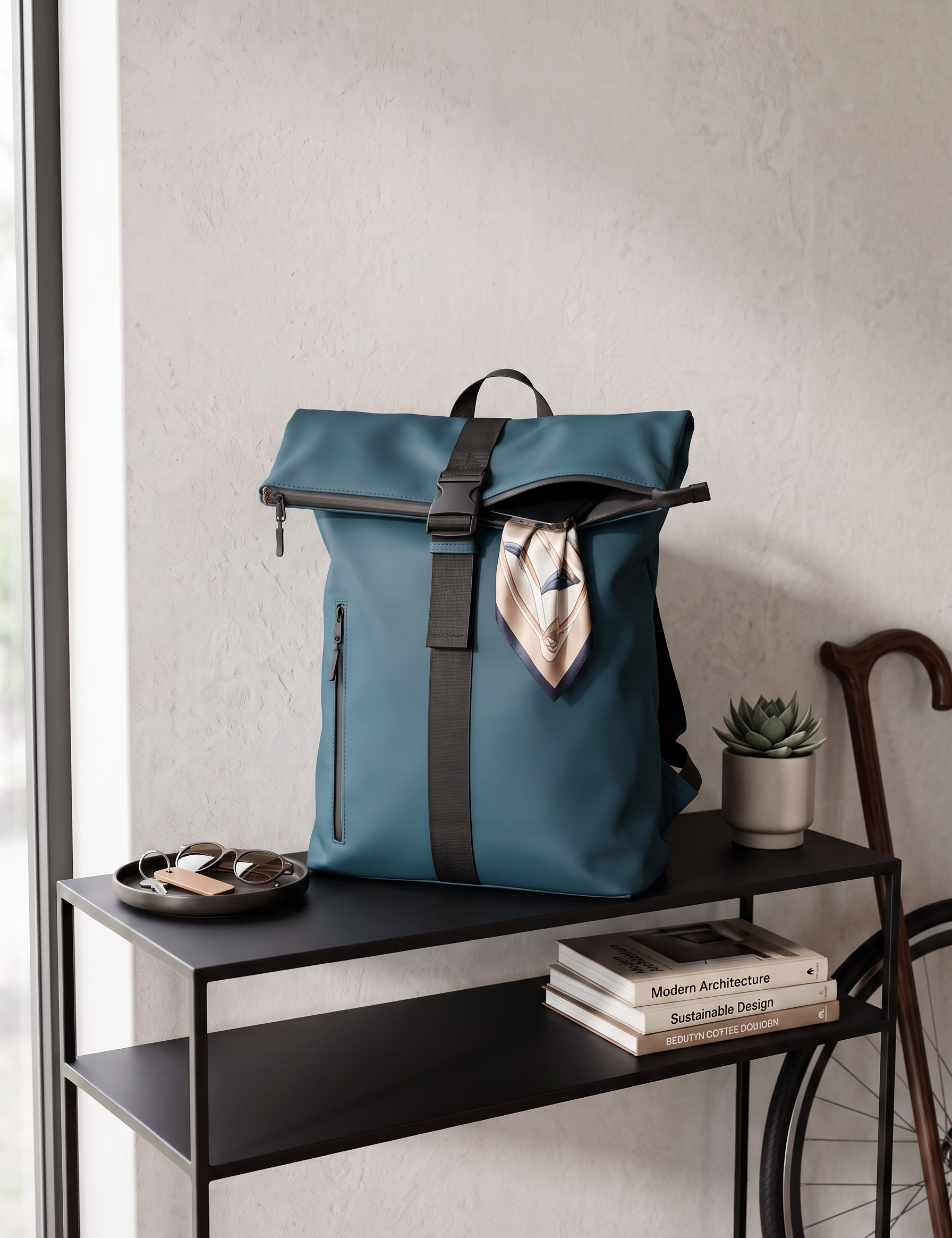 Mochila roll top engomada 29L