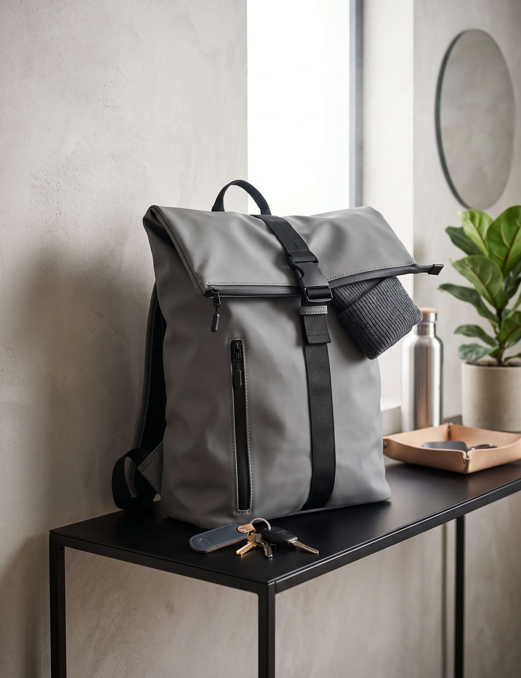 Mochila roll top engomada 29L