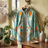 Chaqueta terciopelo turquesa