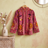 Chaqueta terciopelo fucsia