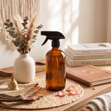 Dispensador spray ámbar vidrio 500 ml