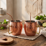 Set 2 mugs cobre + bombillas