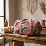 Duffle bag rosa algodón