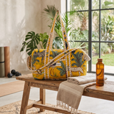 Duffle bag amarillo algodón