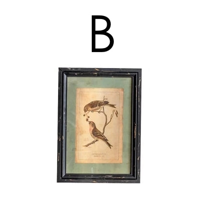 Cuadro pajarito madera