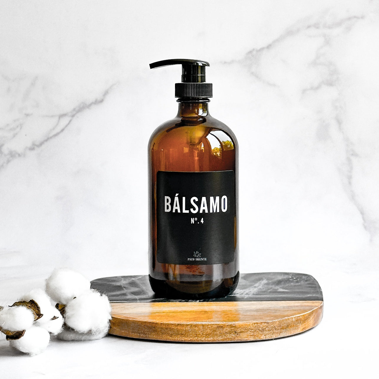 Dispensador ámbar vidrio 500 ml negro