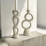 Set candelabros resina